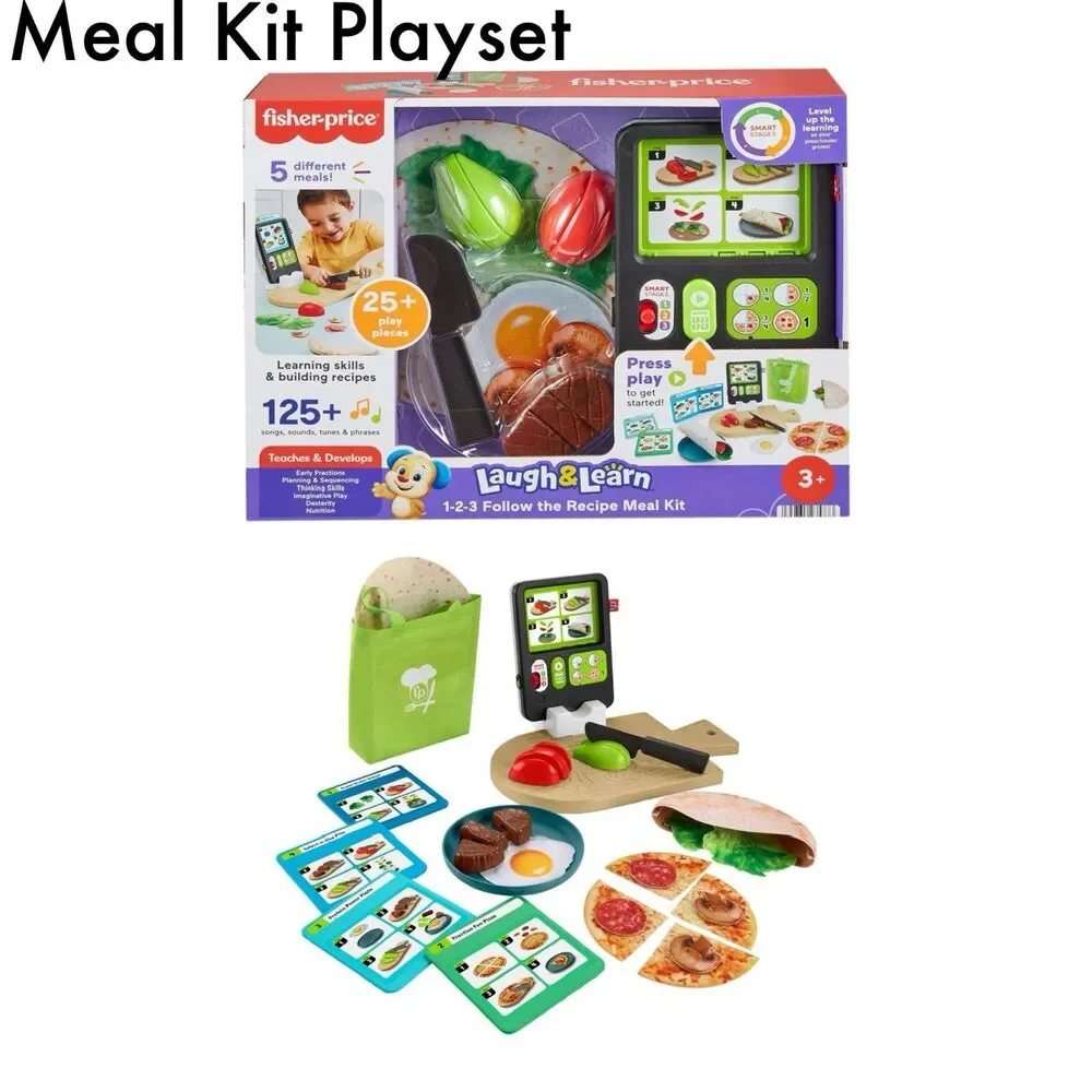 Fisher-Price Laugh & Learn 123 Follow the Recipe Meal Kit 30-Pc Set